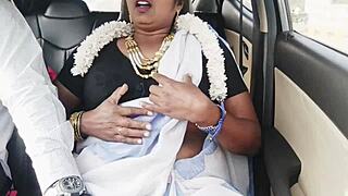 Hot Desi Bhabi Car Fucks Husband's Brother! Cute Indian Dirty Talk Romance Ride