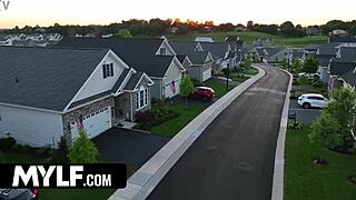 anna drenched in cum shower from neighbor stepson threesome 😩💦