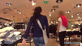 Czech teen seduced stripped and hardcore drilled pov in mall shop