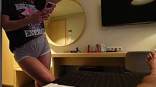 perverted stepsis cheats on gf with huge cock creampie pov in socks taboo