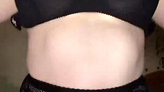 wanna see this busty goth chick dance strip squirt her chubby pussy hard?