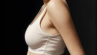 Sweet barefoot Romanian model teases panties in sexy lingerie underwear spread