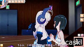 boy with succubus and elf unleashes wild school fucking frenzy