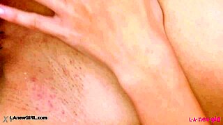 Classic Brunette Beauty Casting Poses Sexy Petite Body on Sofa