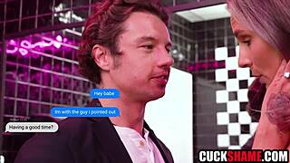 Cuckold Hubby Joins Wife and Stranger for Hardcore Toilet Fuck in Bar