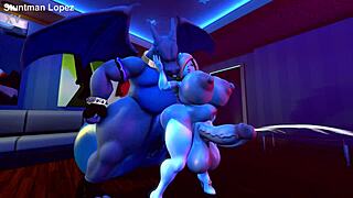 wanna see this shemale's huge cock stuff that big ass deep?