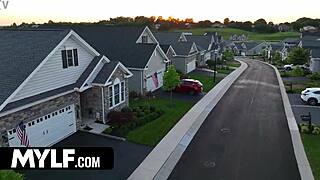 anna drenched in cum shower from neighbor stepson threesome 😩💦