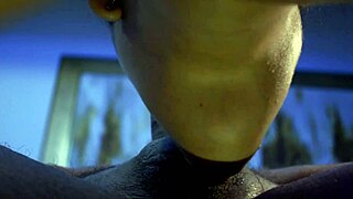 deepthroating the monster cock balls deep until cum explodes