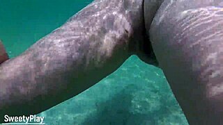 Creampie Slut Dives Underwater While Juicy Pussy Gets Filled On Beach!