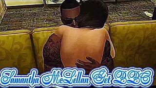 Samantha McLellan Fucks Big Black Cock on Sofa in Living Room and Bathroom