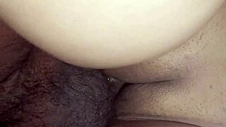 she's got that narrow ass and pussy stretched wide in the bedroom both holes filled deep