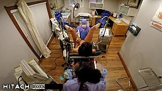 freshman jackie banes squirms as nurse forces hitachi vibrator orgasm in hospital