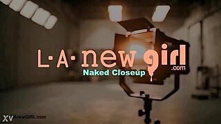 Blonde MILF flaunts sexy petite body daddy interview tease!