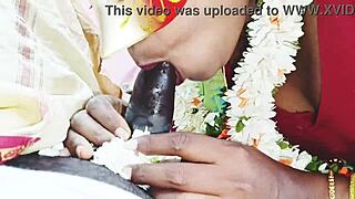 indian saree housewife cheats blows husbands father dirty telugu talk