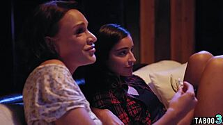 Petite Lesbian Babe Rides Dirty Homeless Dude's Monster Cock Rough!