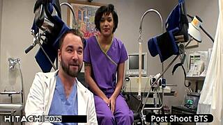 freshman jackie banes squirms as nurse forces hitachi vibrator orgasm in hospital