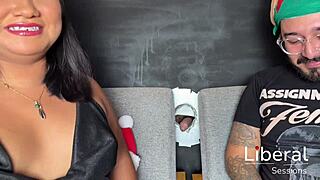 hotwife's curvy latina ass bent over for best friend's doggystyle pounding