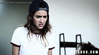 clueless dude pounds petite uma jade's tight pussy trying to turn her lesbian stepsis straight with monster cock