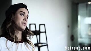 clueless dude pounds petite uma jade's tight pussy trying to turn her lesbian stepsis straight with monster cock