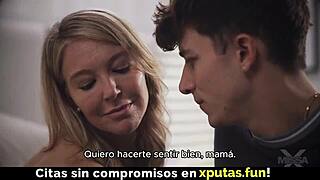 yo cute blonde stepmom finally lets me pound her tight milf pussy