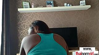 sexy thai teen amateur petite shaved pussy handles big white cock pov blowjob perfect