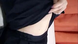 Cute Teen Whore Flashes Tiny Tits Teasing Hard!
