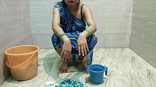 Stepmom Fucks Stepsons Cock Deep While Cleaning Clothes