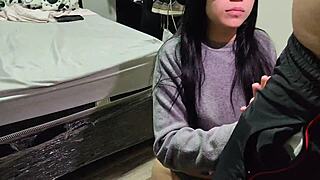 My date with this cute Colombian fan turned into deepthroat blowjob and doggystyle ass licking