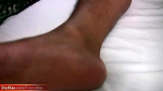 asian ladyboy chokes on bf's dick b4 bareback anal