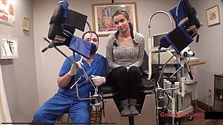 Orgasm Research Inc: Naomi Alice Blindfolded in Latex Gaping Pussy Vibes