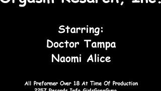 Orgasm Research Inc: Naomi Alice Blindfolded in Latex Gaping Pussy Vibes