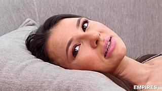 Cute shy blonde teen Liz Jordan deepthroats hardcore while kissing passionately building intense connection