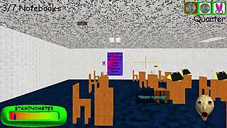 yo baldi's basics classic remastered, full playthrough in retro teacher game style 🎮👨‍🏫