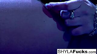 nikka bends to shyla stylez's hot girl-on-girl orders