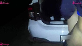 hotwife flashes then strangers creampie her post-party