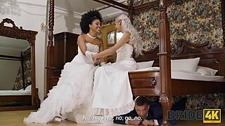 Dude, that bride's cheating on her wedding day with two guys—hot!