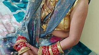 Suggestive bhabhi teases dever with new year anal creampie dreams