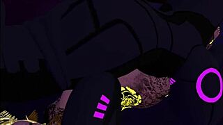 Synth and angel goddess share a cozy romantic night together