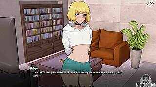 bunkered with femboy shemale in tight game pounding her ladyboy ass hard