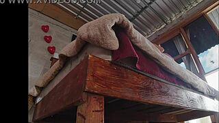 latina no panties upskirt bends making bed hidden cam