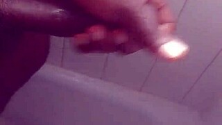 shower skeet session teases with soapy tits and bbc urges