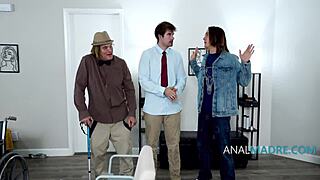 the fucked up family gangs up on rebel rhyder for wild milf anal pounding