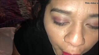 😍 handicap latina maid drops to knees and slurps my huge cock deep in hotel room!