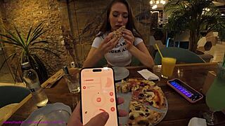 he controlled my vibrator on our date triggering endless orgasms