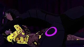 Synth and angel goddess share a cozy romantic night together