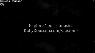 Ruby tells you to stroke your cock while she bounces her goddess boobs