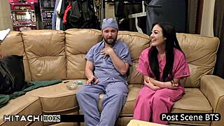 nurse blaire celeste sneaks intense orgasm on hospital clock