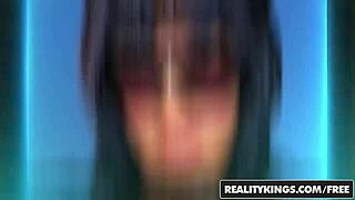 alice and renato play with her huge natural juggs in mikes apartment