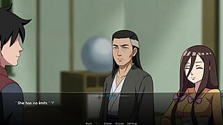 hentai kunoichi gets monster cock titty fucked outdoors in panties