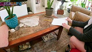 stepmom bends over big ass for your monster cock creampie ride